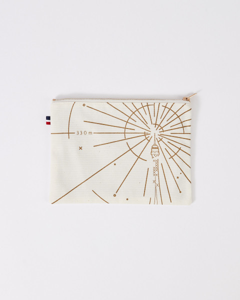 Bolso de mano beige 330 Metros - Tienda Oficial de la Torre Eiffel